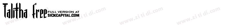 Talitha free字体转换